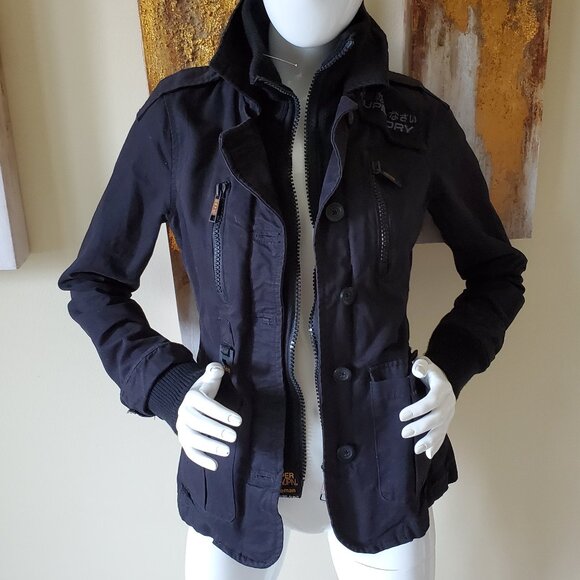 SUPERDRYJPN Jackets & Blazers - Superdry Women's Black Jacket